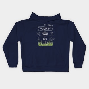 Cotswold Way National Trail, Cumbria, UK Distance Walk Kids Hoodie